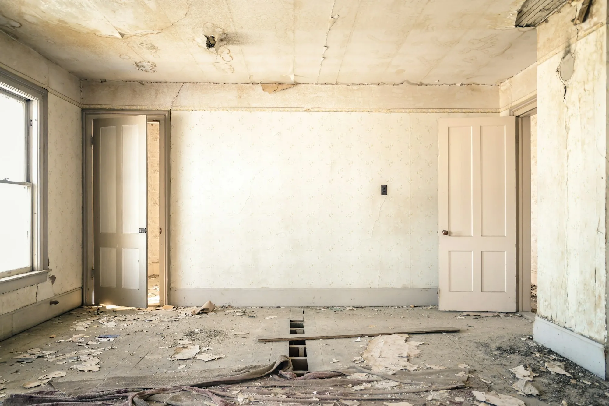 Home renovation project during construction