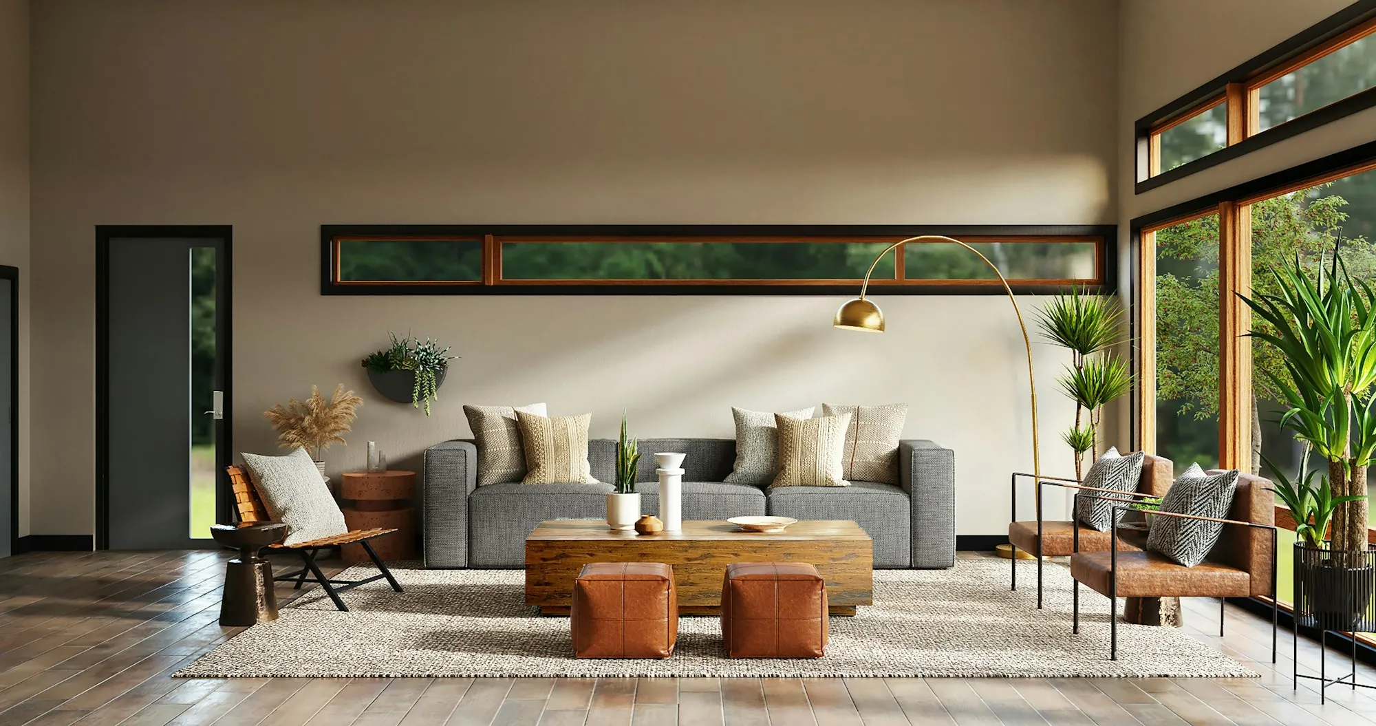 Bright finished room in a remodeled home