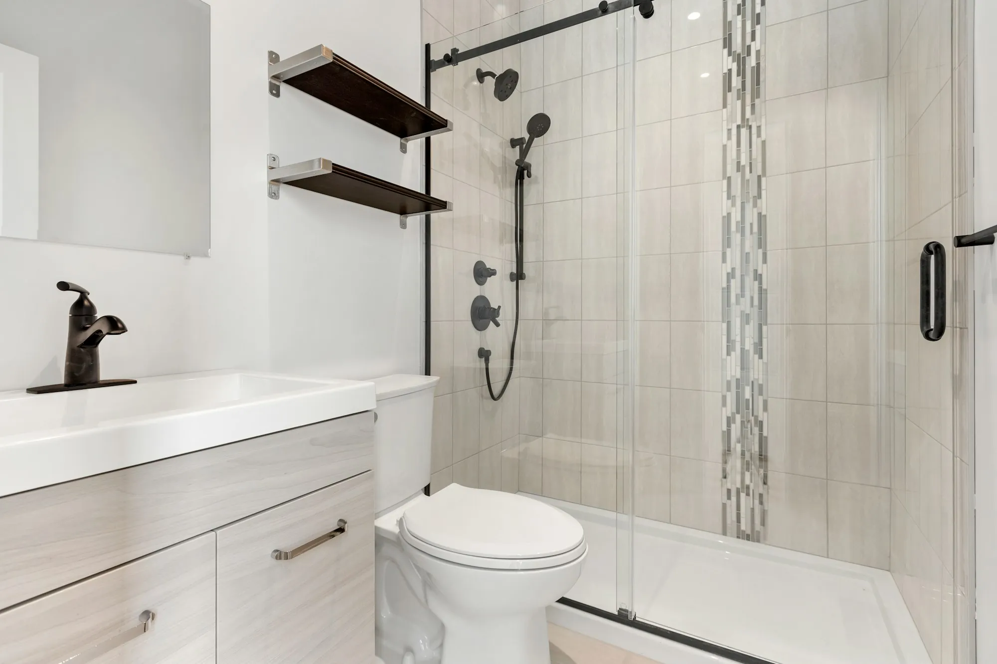 Updated bathroom with a clean, finished look